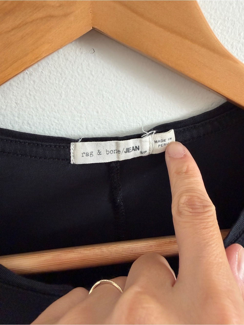 rag & bone crewneck t-shirt, black - Picture 3 of 4